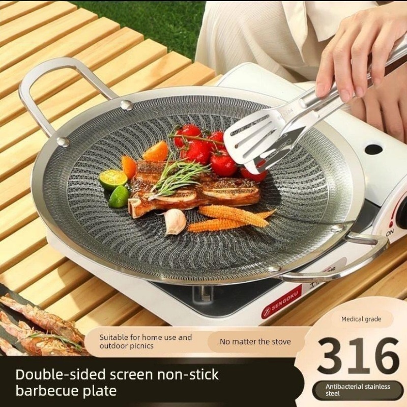 Camping Cooking Kitchen - Panela de Grelhar Multifuncional em Aço