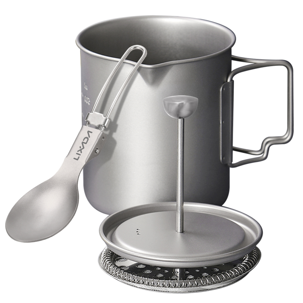 Pocket Coffee Maker - Lixada-Outdoor Camping Cooking Pot com Folding