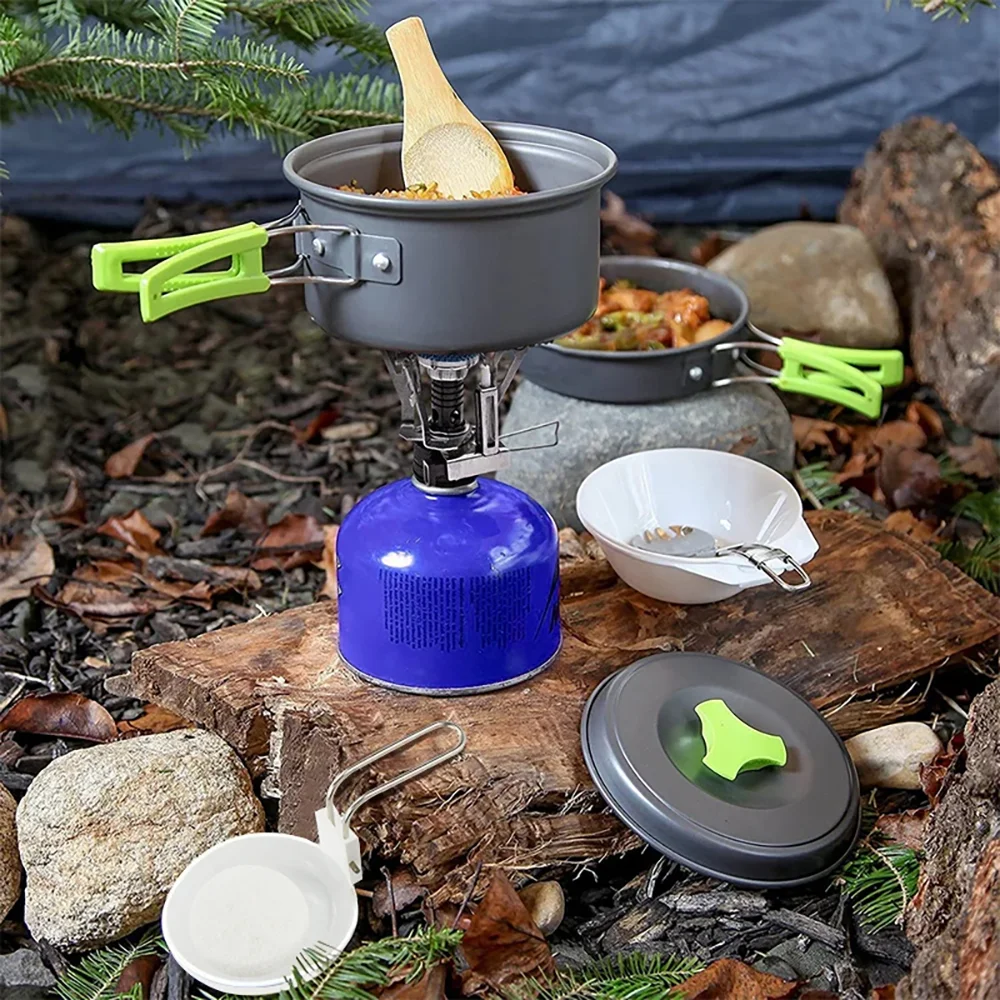 Camping Cooking Mesh - Conjunto de Cozinha para Camping Portátil
