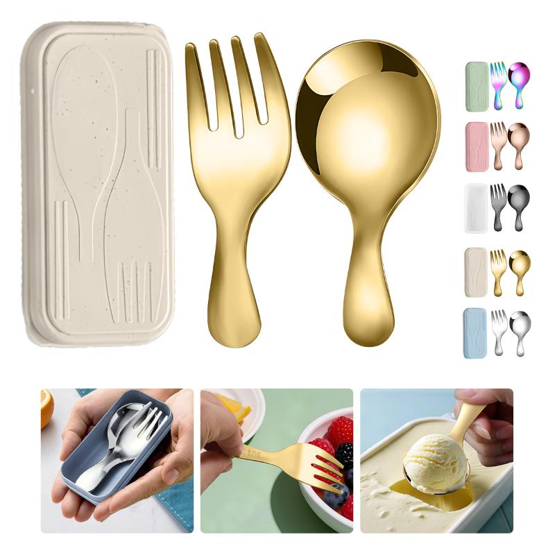Camping Cooking Set - Conjunto de talheres de aço inoxidável