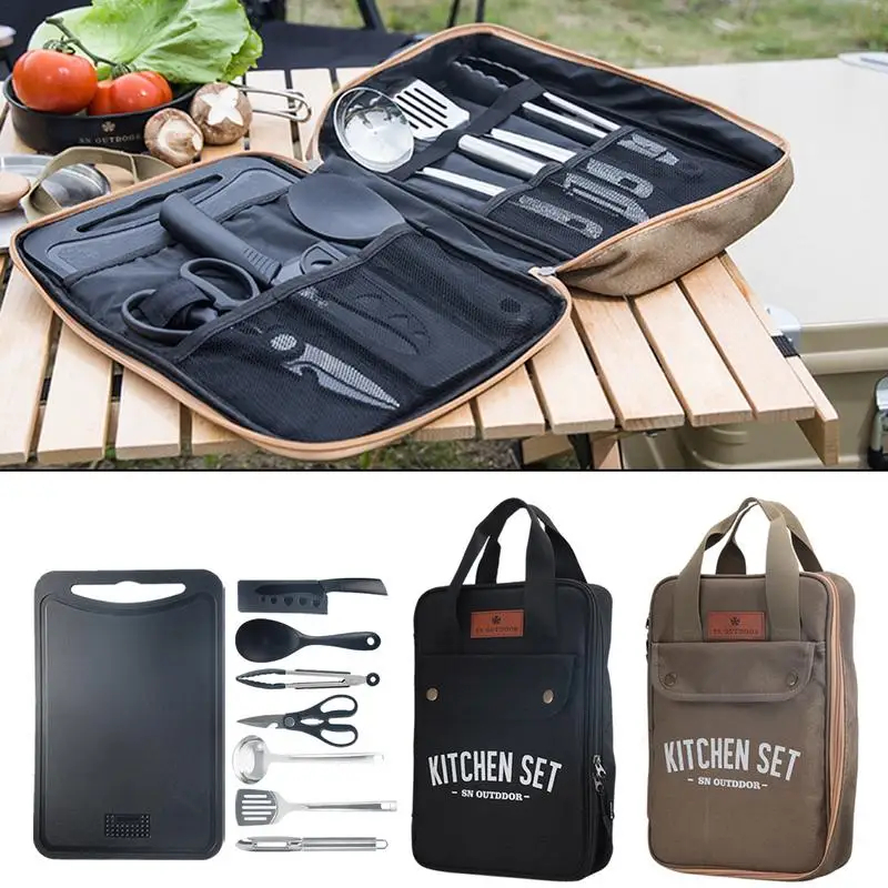 Camping Cooking Utensil Set - Conjunto de Utensílios de Cozinha para