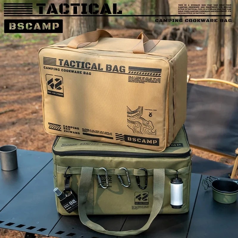 Camping Cooking Rack - Bolsa Tática Dobrável Isolada e Impermeável