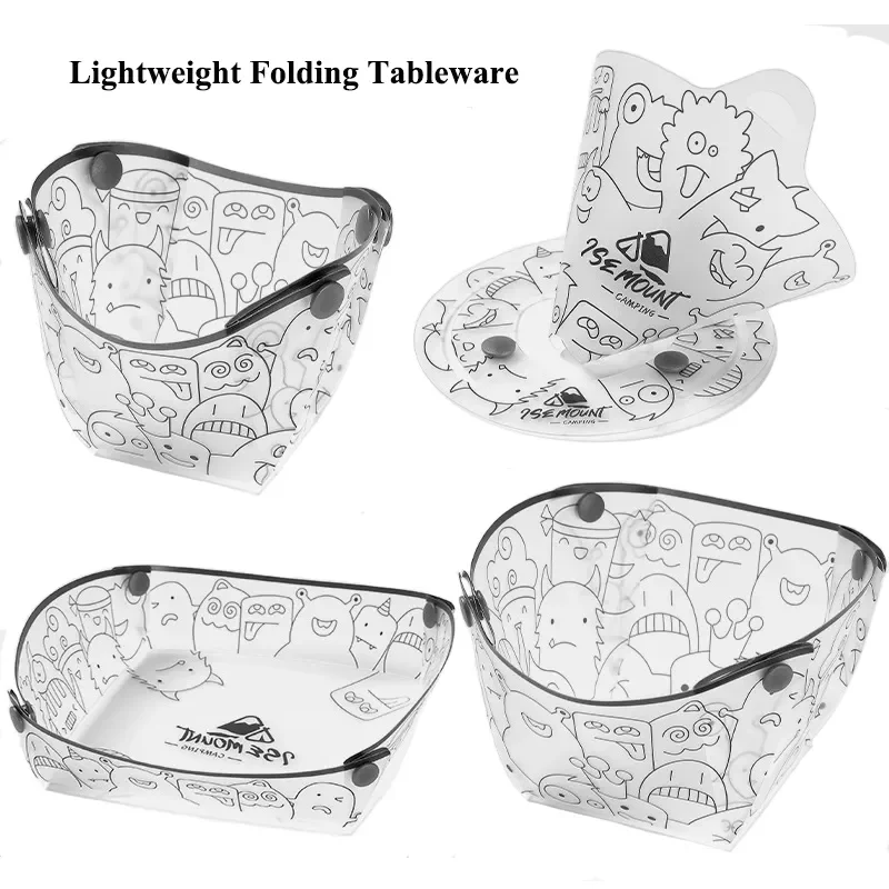 Camping Cooking Utensil Set - Louça dobrável multiúso, ao ar livre,