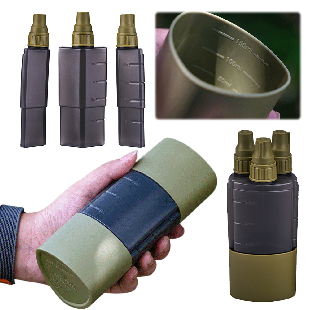 Camping Cooking Utensil Set - 3 em 1 garrafa dispensadora de