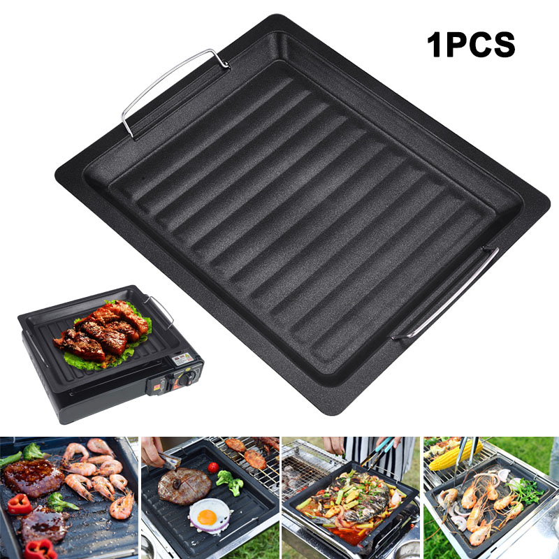 Camping Cooking Set - Panela de Grelhar Quadrada Grossa para