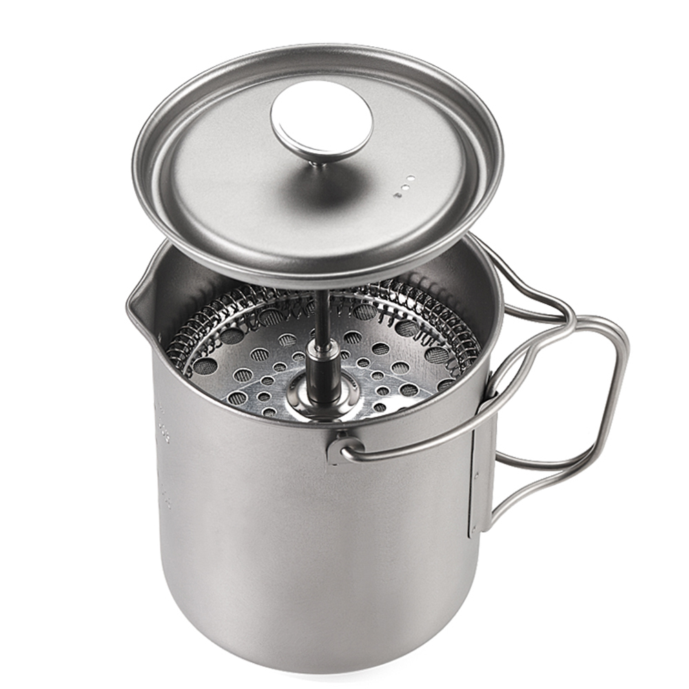 Pocket Coffee Maker - Lixada-Outdoor Camping Cooking Pot com Folding