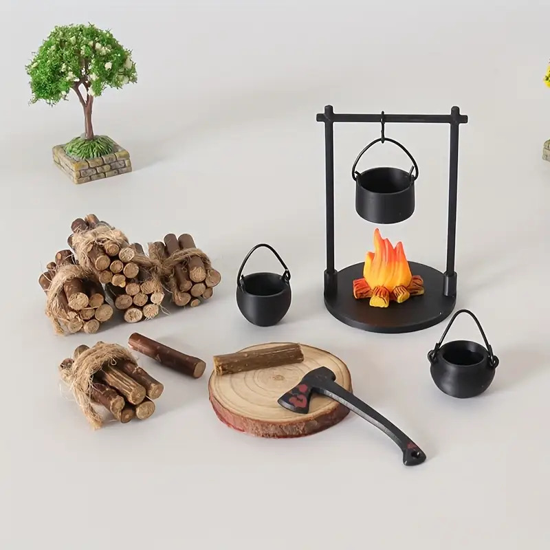 Camping Cooking Utilities - Mini fogueira pendurado fogão pote casa