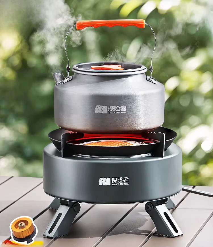 Camping Cooking Box Set - Fogão a Gás Portátil para Camping