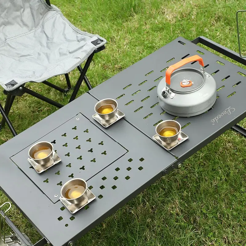 Camping Cooking Mesh - Mesa de Malha de Ferro Dobrável