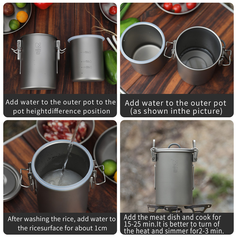 Panela de Arroz KEITH em Titân - Camping Cooking Utilities avaliação e preço