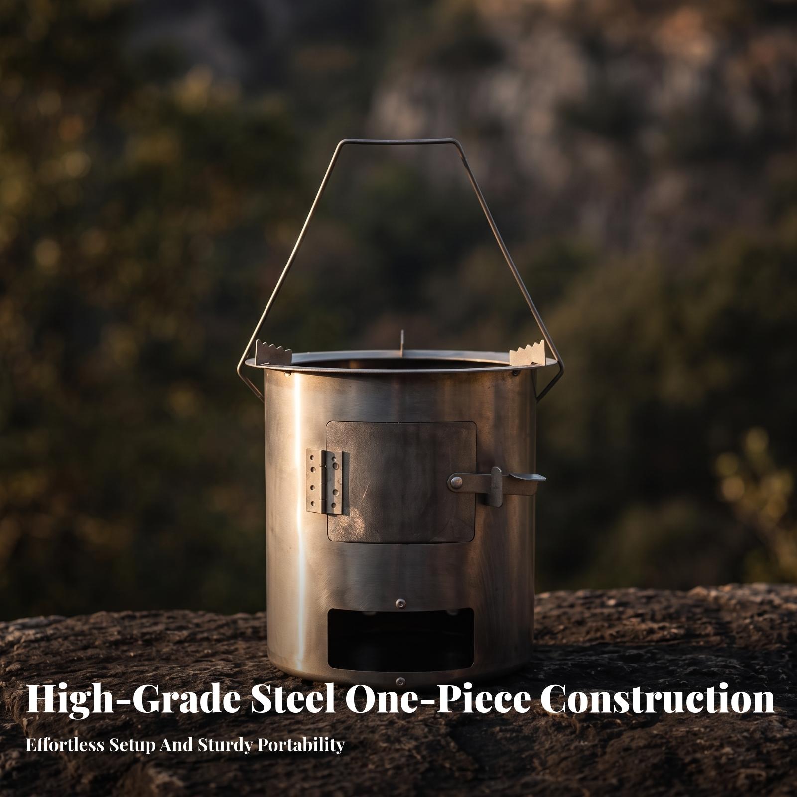 Fogão a Lenha Econômico para C - Camping Cooking Meals avaliação e preço