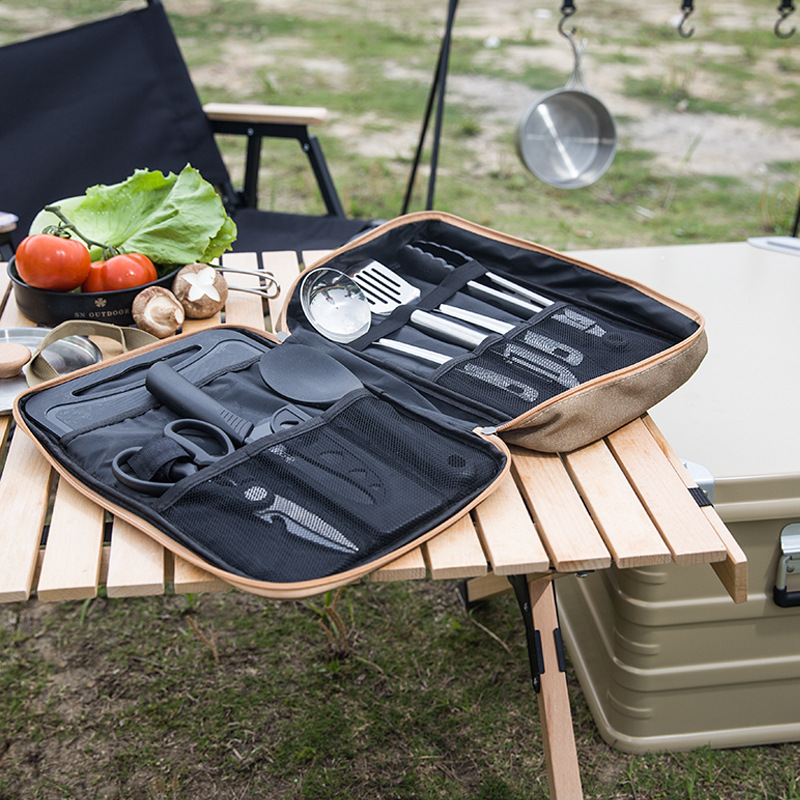 Conjunto de Utensílios de Cozi - Camping Cooking Utensil Set avaliação e preço