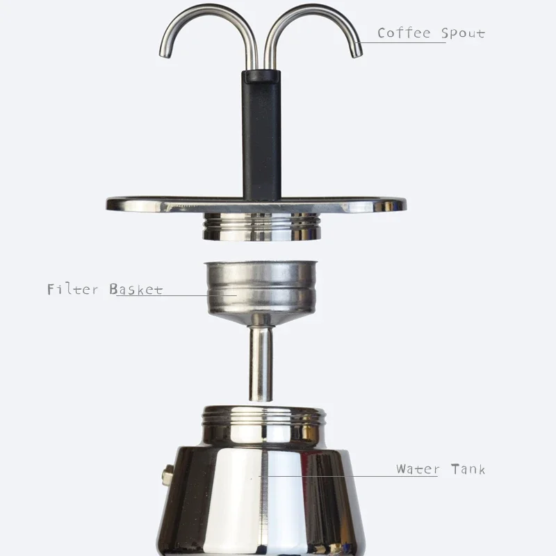 200ml mini moka pote tubo dupl - Pocket Coffee Maker avaliação e preço