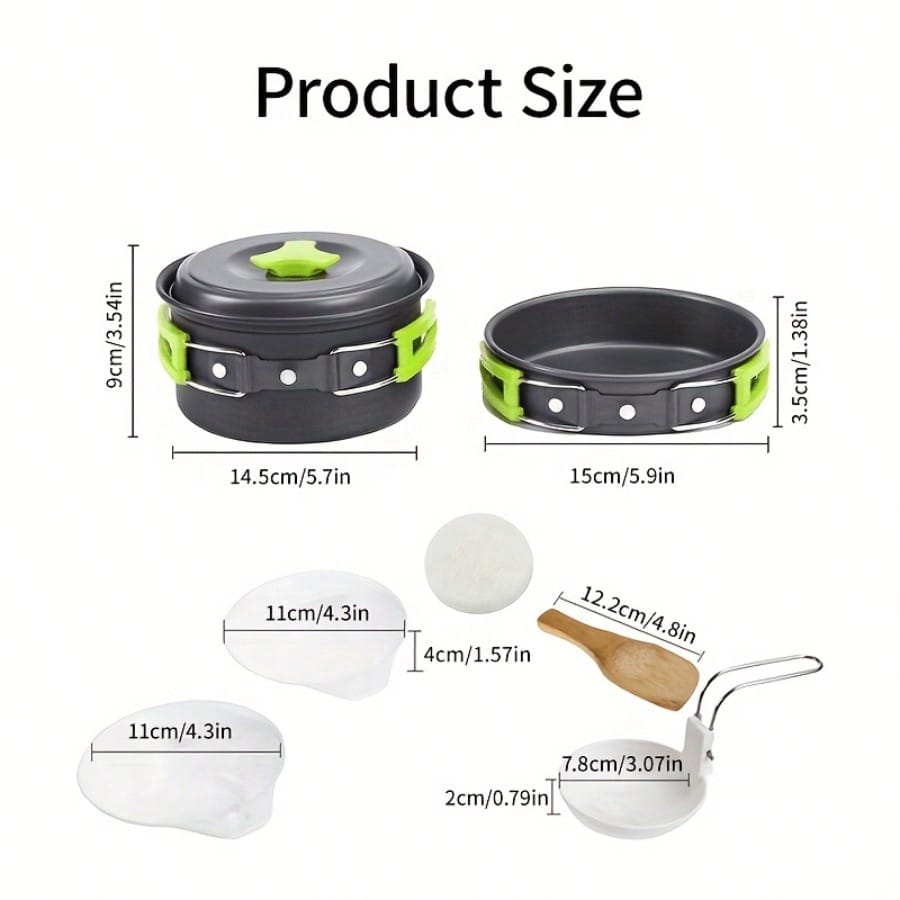 Conjunto de utensílios para co - Camping Cooking Set avaliação e preço