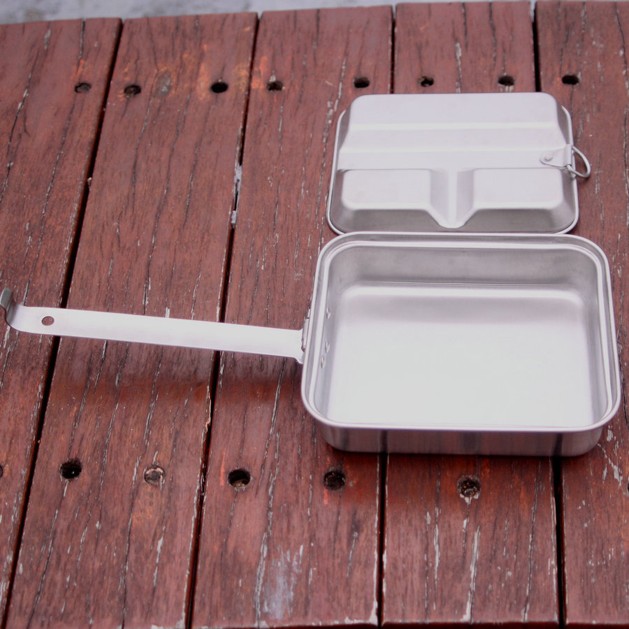 Portátil Square Lunch Box Set, - Camping Cooking Box Set avaliação e preço