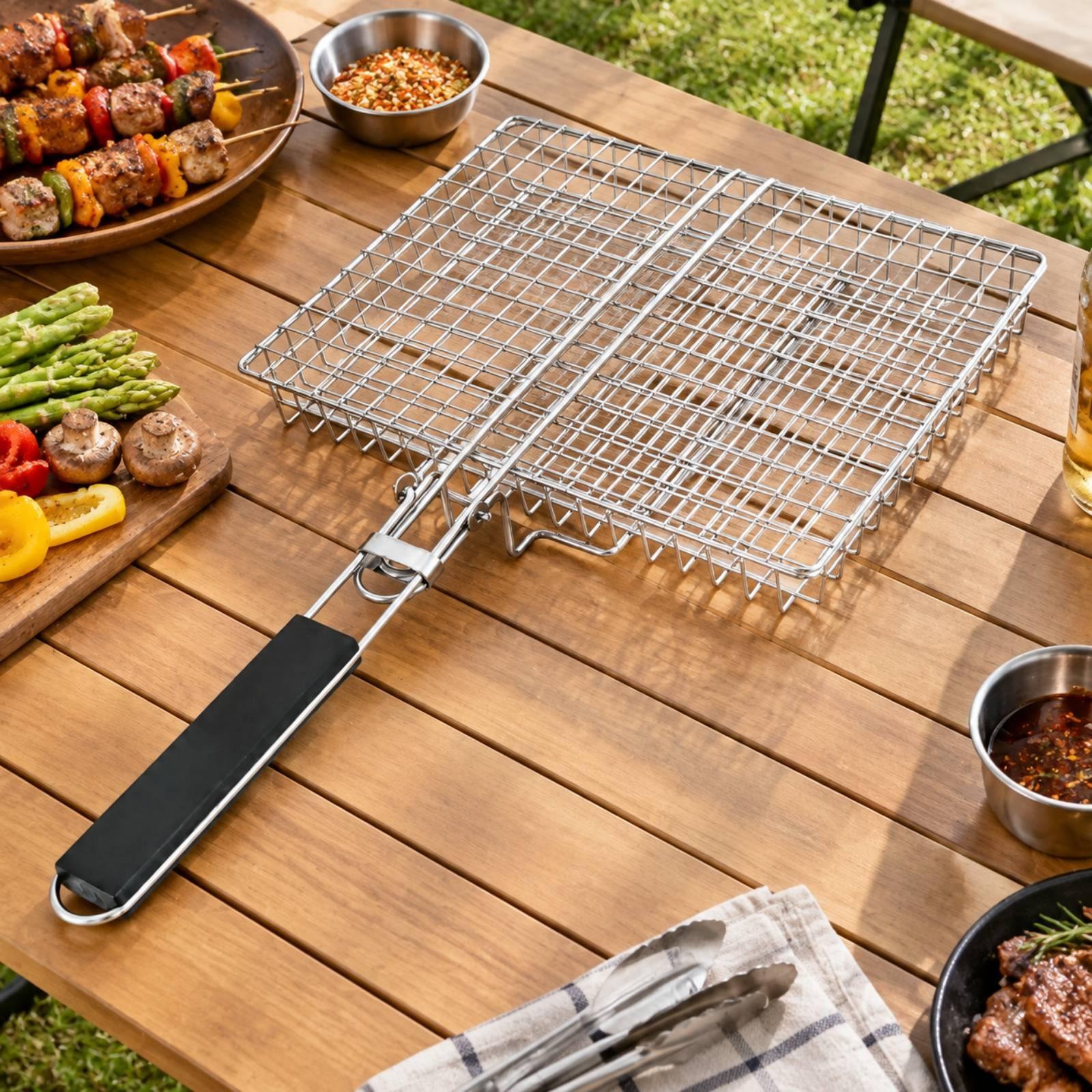 Grelha portátil para churrasco - Camping Cooking Mesh avaliação e preço