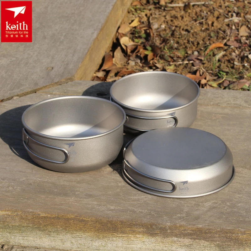 Keith-Titanium Cookware Set co - Camping Cooking Set avaliação e preço