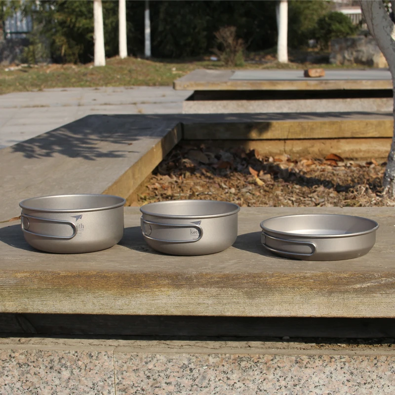 Keith-Titanium Cookware Set co - Camping Cooking Set avaliação e preço
