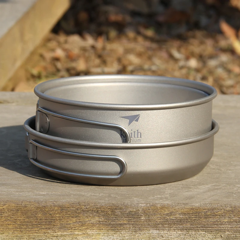 Keith-Titanium Cookware Set co - Camping Cooking Set avaliação e preço