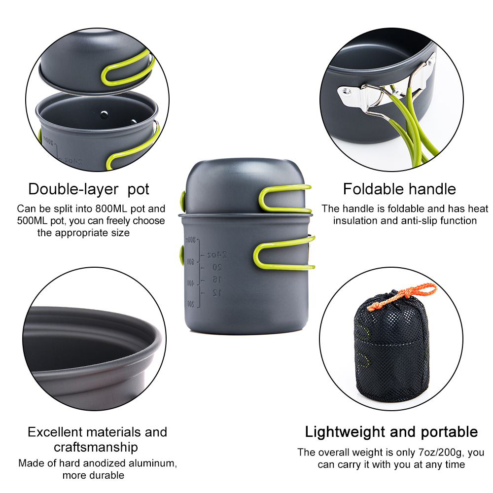 Conjunto de Utensílios de Cozi - Camping Cooking Utensil Set avaliação e preço