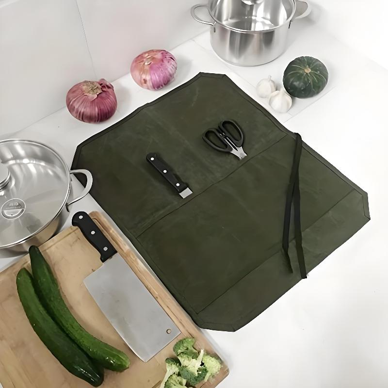 Bolsa de Facas de Chef em Lona - Camping Cooking Rack avaliação e preço