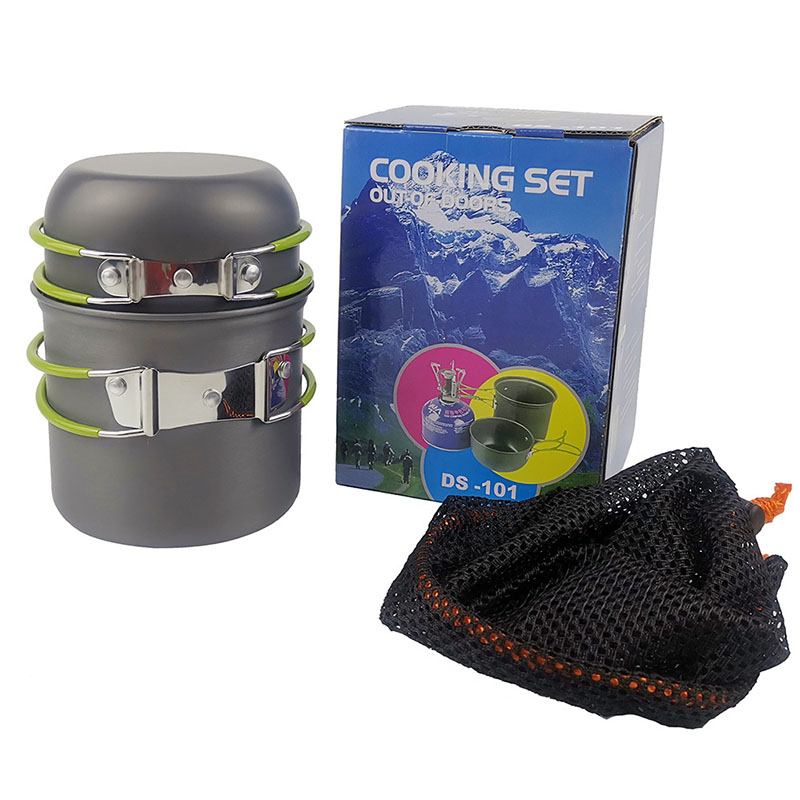 Kit de panelas de acampamento  - Camping Cooking Box Set avaliação e preço