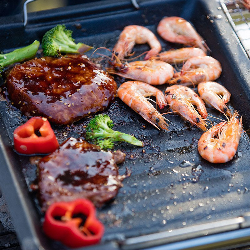 Panela de Grelhar Quadrada Gro - Camping Cooking Set avaliação e preço