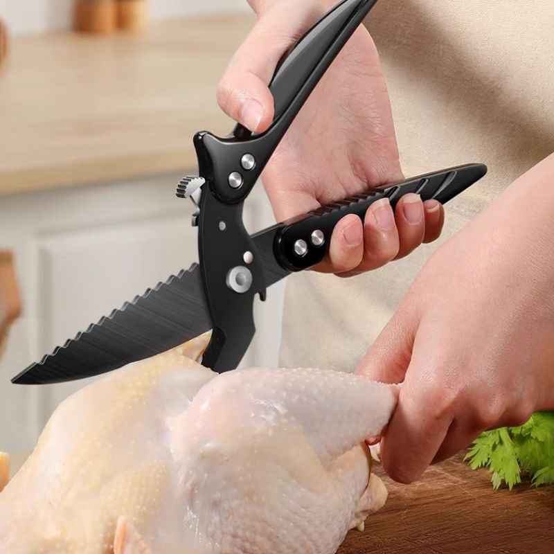 Tesoura Robusta Multiuso de Aç - Camping Cooking Kitchen avaliação e preço