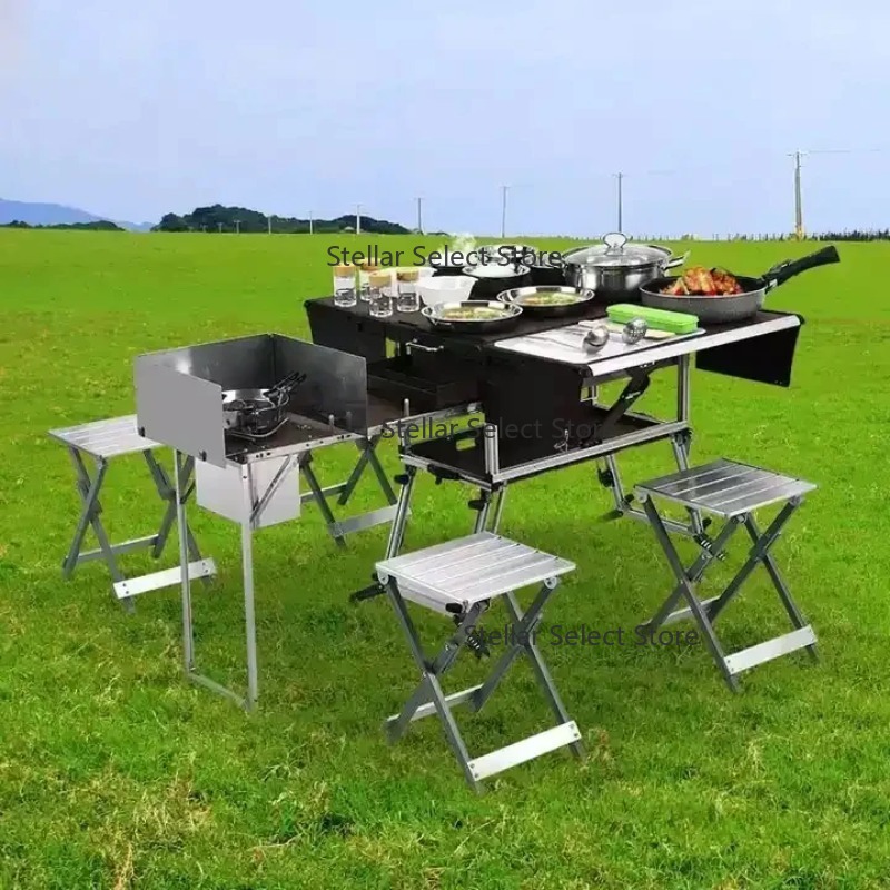 Conjunto completo de cozinha a - Camping Cooking Box Set avaliação e preço