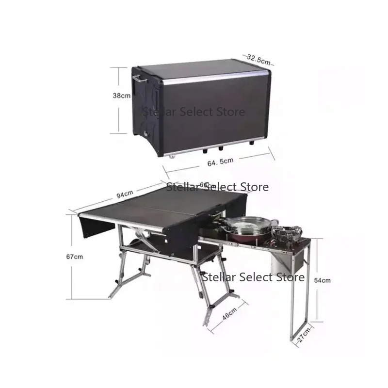 Conjunto completo de cozinha a - Camping Cooking Box Set avaliação e preço