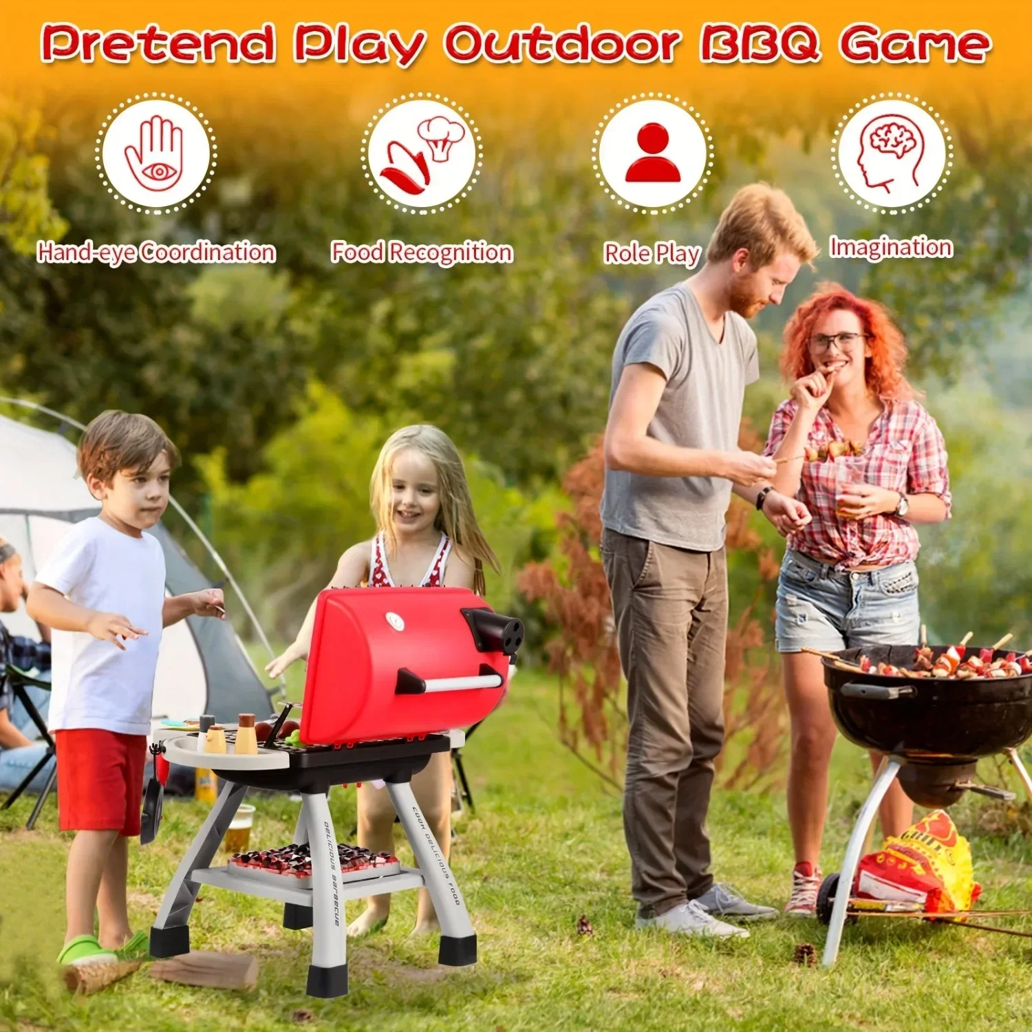 Churrasqueira conjunto de brin - Camping Cooking With Kids avaliação e preço