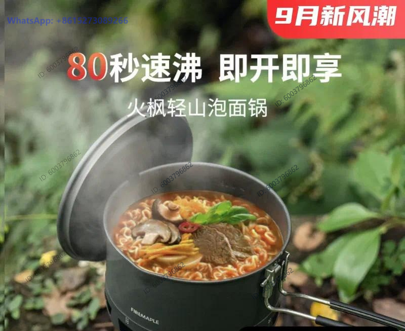 Conjunto de panela para macarr - Camping Cooking Set avaliação e preço