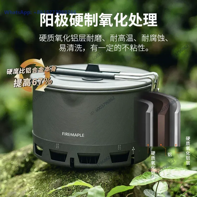 Conjunto de panela para macarr - Camping Cooking Set avaliação e preço
