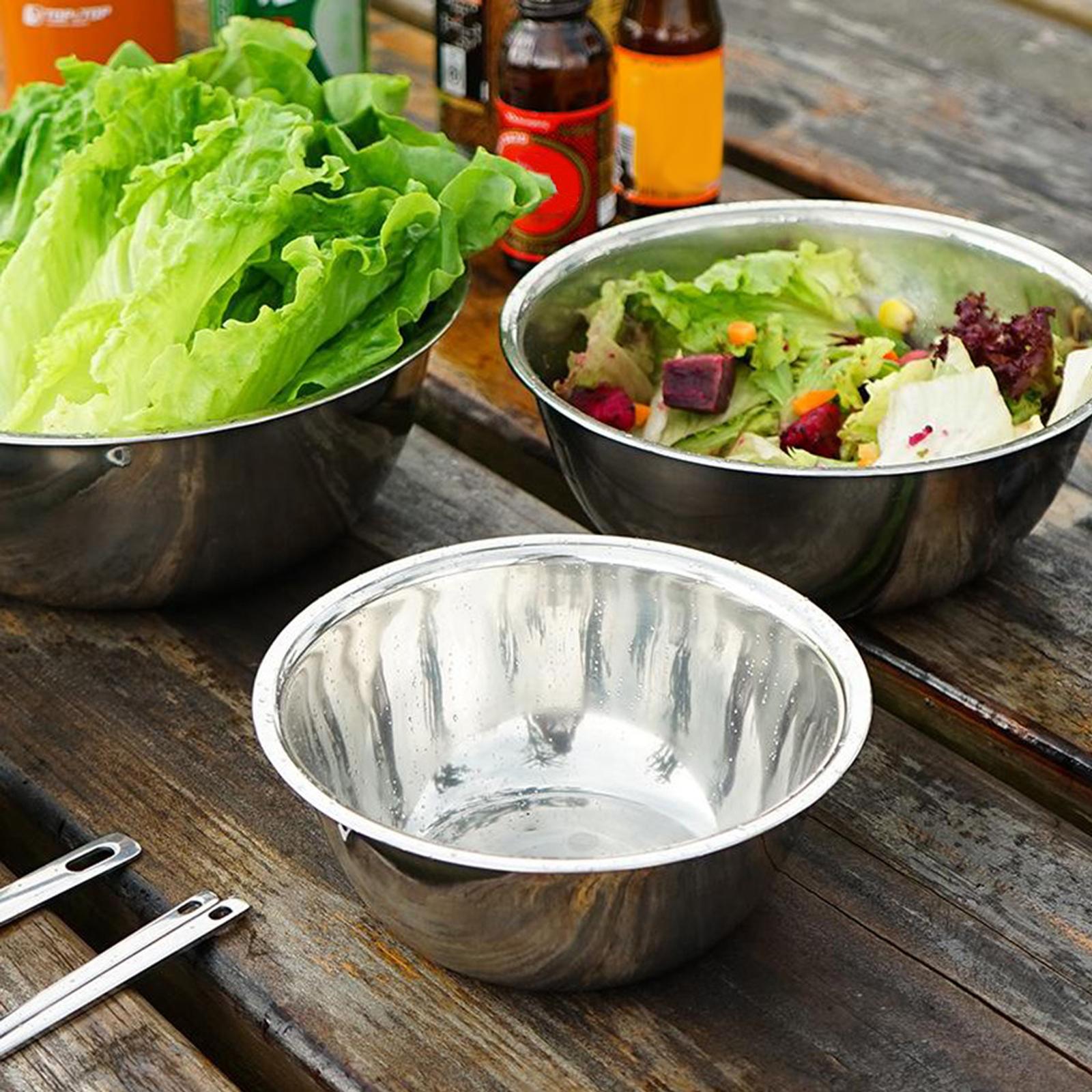 3 Peças de Tigelas de Mistura  - Camping Cooking With Kids avaliação e preço