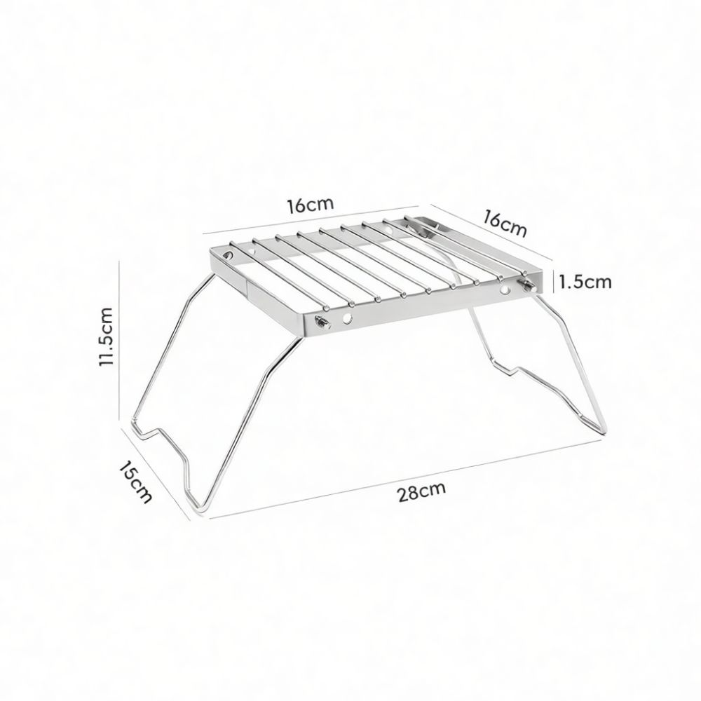 Grelha portátil e dobrável par - Camping Cooking Mesh avaliação e preço