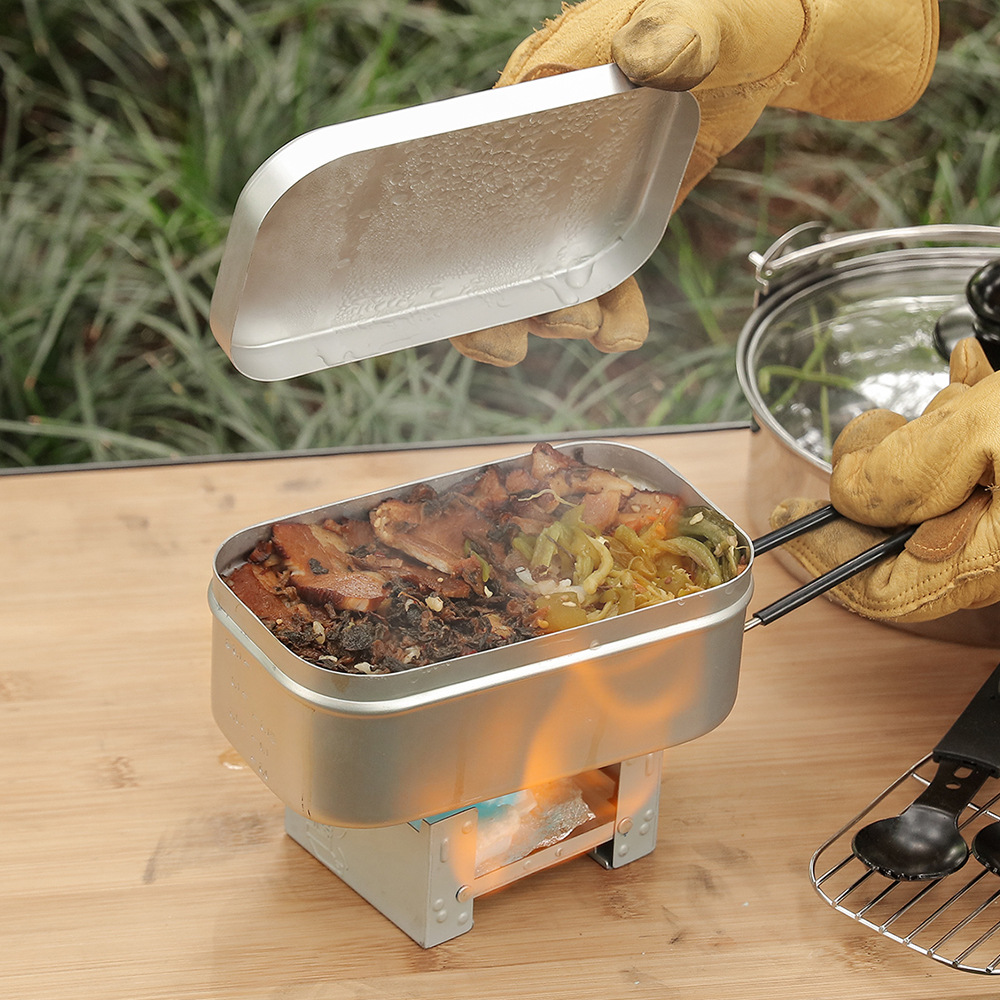 Kit de bagunça de alumínio ao  - Camping Cooking Box Set avaliação e preço