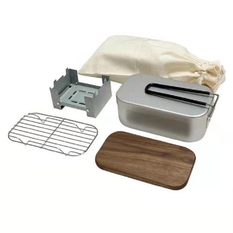 Kit de bagunça de alumínio ao  - Camping Cooking Box Set avaliação e preço