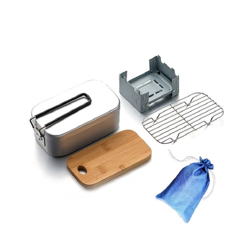 Kit de bagunça de alumínio ao  - Camping Cooking Box Set avaliação e preço
