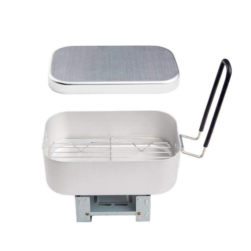 Kit de bagunça de alumínio ao  - Camping Cooking Box Set avaliação e preço
