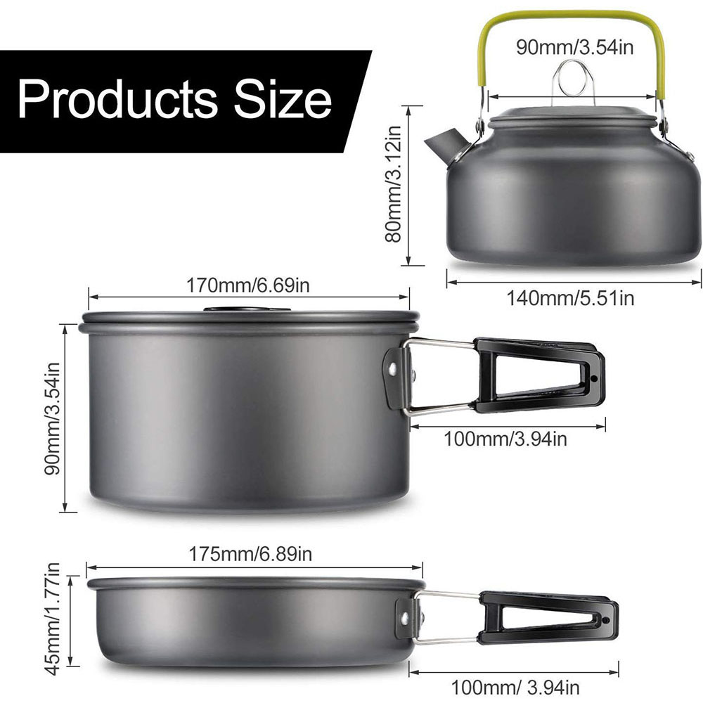 Conjunto de Utensílios de Cozi - Camping Cooking Utilities avaliação e preço