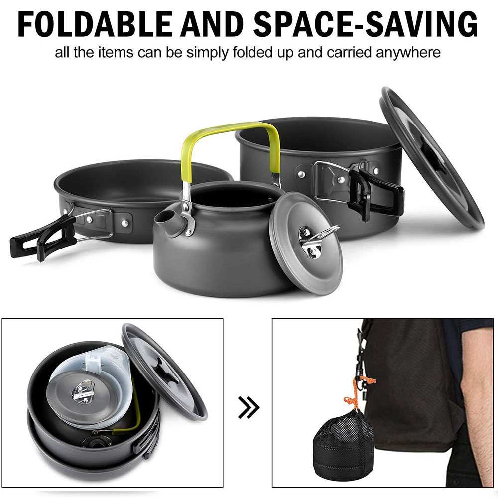 Conjunto de Utensílios de Cozi - Camping Cooking Utilities avaliação e preço