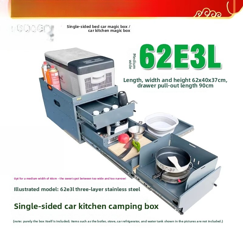 Cozinha Portátil e Caixa de Ar - Camping Cooking Kitchen avaliação e preço