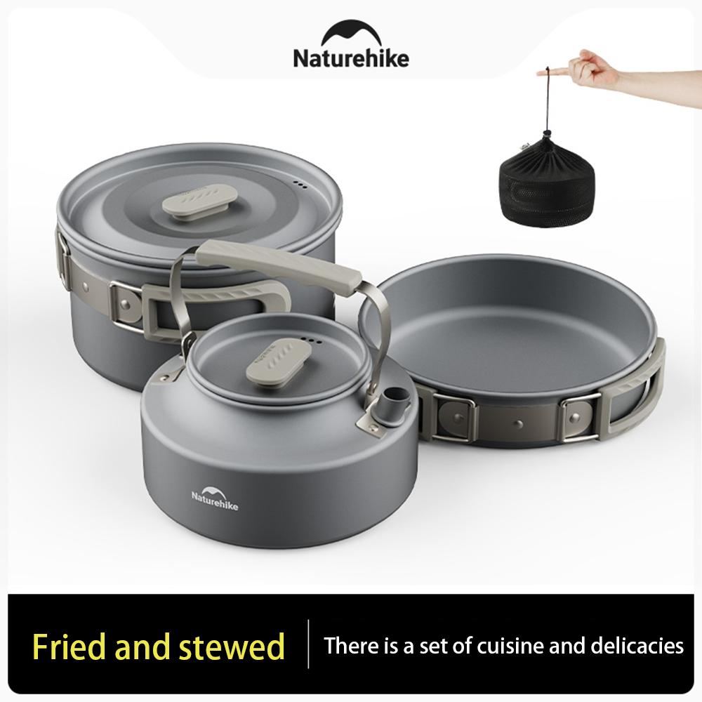Naturehike conjunto de panelas - Camping Cooking Set avaliação e preço