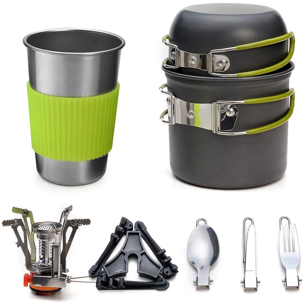 Kit de panelas de acampamento  - Camping Cooking Rack avaliação e preço