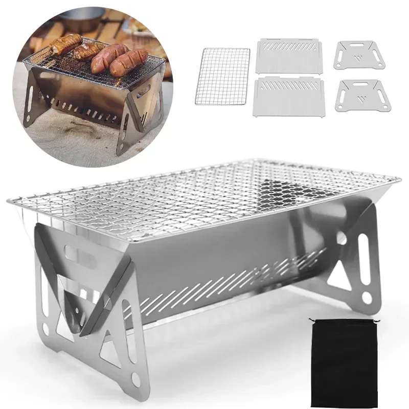 Churrasqueira Portátil Dobráve - Camping Cooking Mesh avaliação e preço